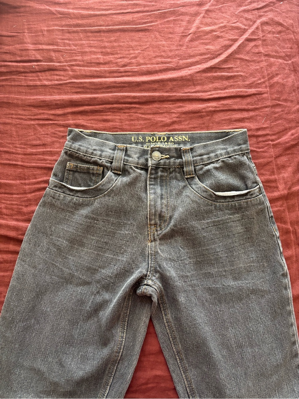 U.S. Polo Assn. boys Dark Gray Denim Jeans